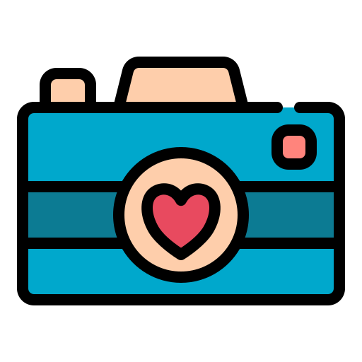 Photo camera Generic Outline Color icon