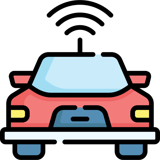 Autonomous car Special Lineal color icon