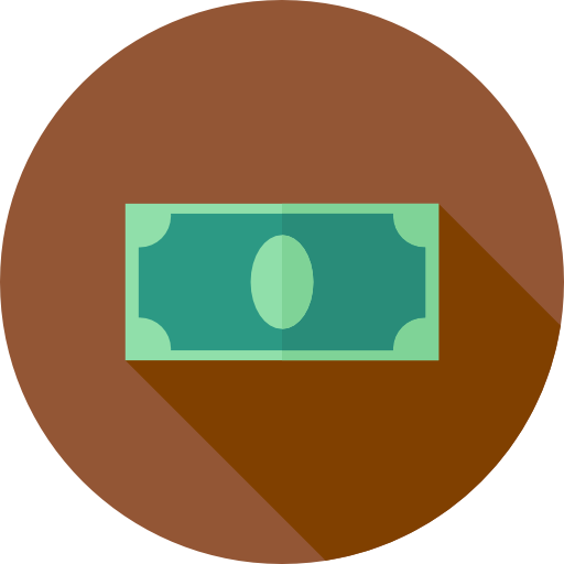geld-symbole Flat Circular Flat icon