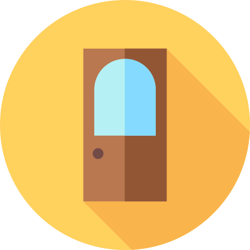 Door Flat Circular Flat icon