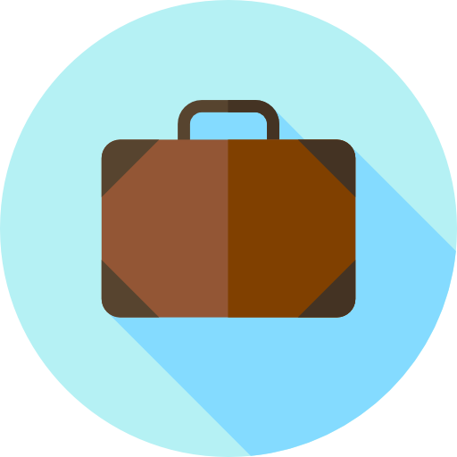 Book bag Flat Circular Flat icon