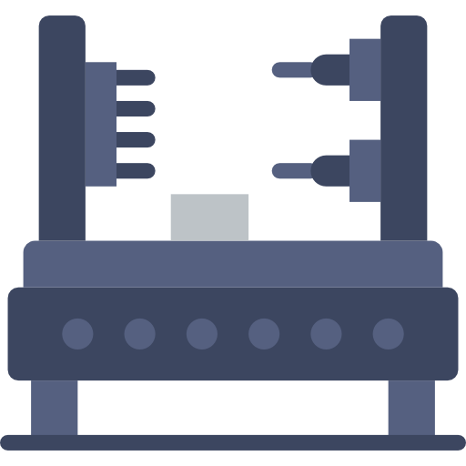 robot industrial Basic Miscellany Flat icono