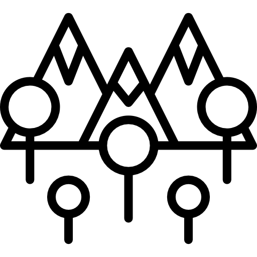 Mountain Basic Miscellany Lineal icon
