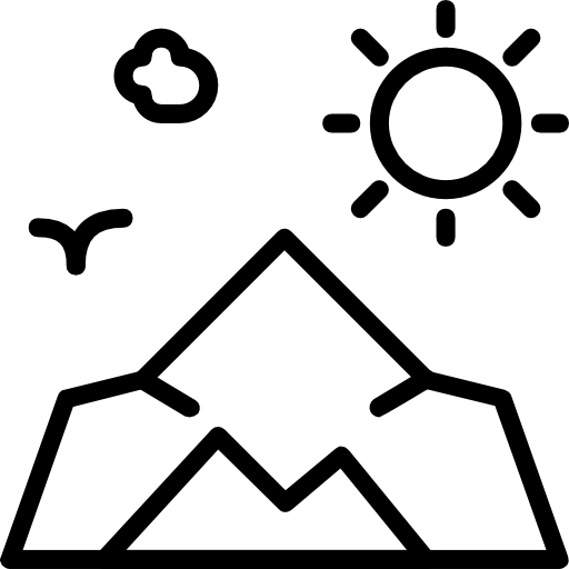 Mountain Basic Miscellany Lineal icon