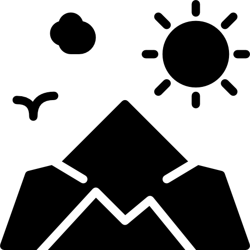 montaña Basic Miscellany Fill icono