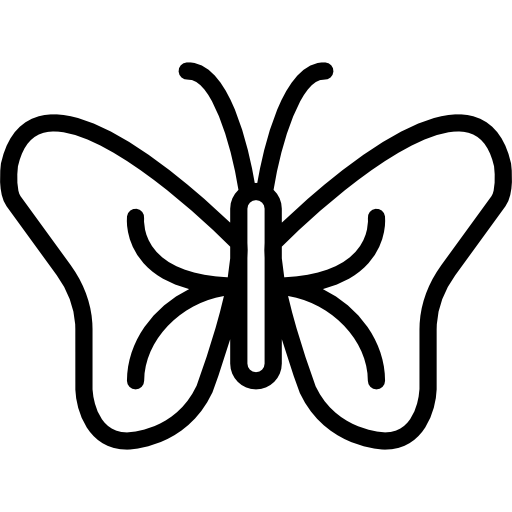 borboleta Basic Miscellany Lineal Ícone