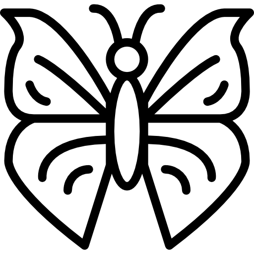 mariposa Basic Miscellany Lineal icono