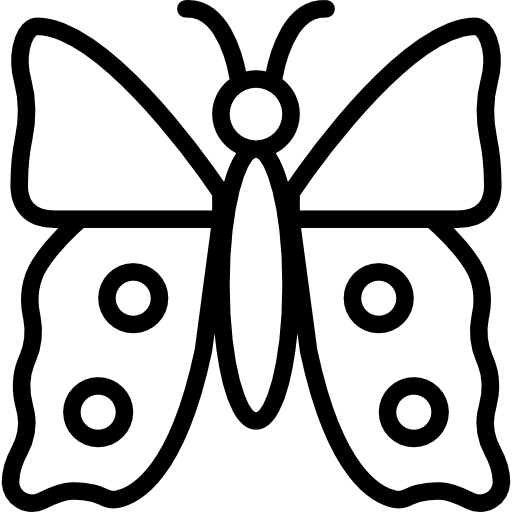 Butterfly Basic Miscellany Lineal icon