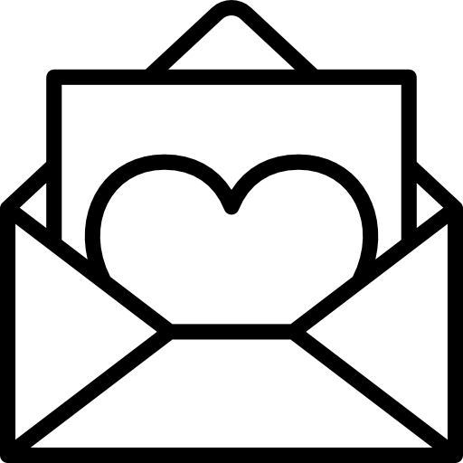 lettre d'amour Basic Miscellany Lineal Icône
