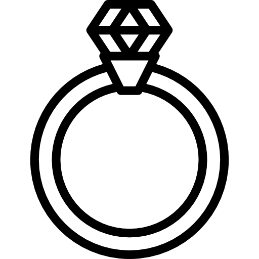 anel de noivado Basic Miscellany Lineal Ícone