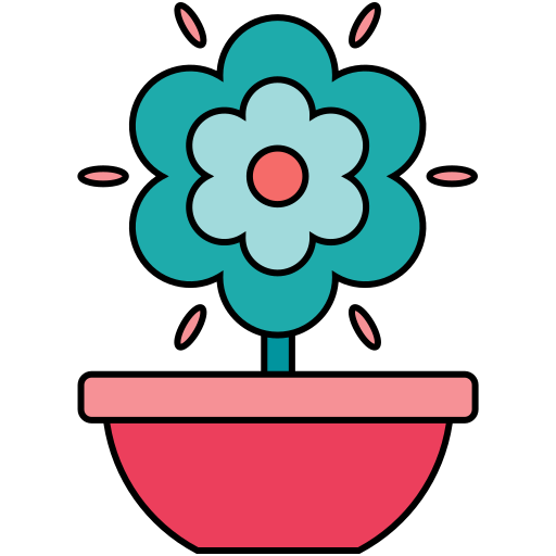 pot de fleur Generic Outline Color Icône