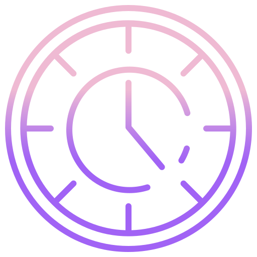 reloj Icongeek26 Outline Gradient icono