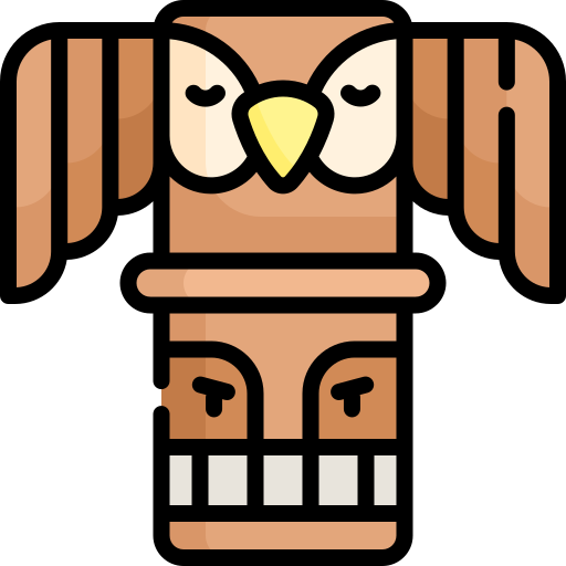 Totem Kawaii Lineal color icon