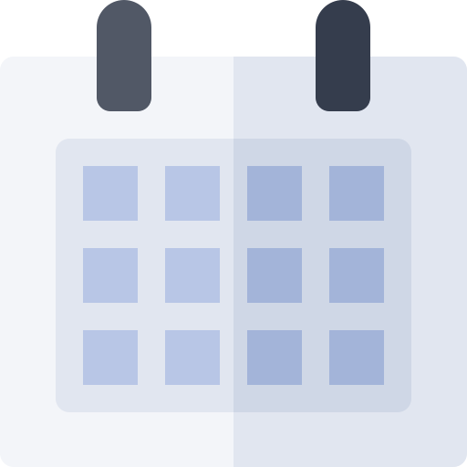 calendario Basic Rounded Flat icona