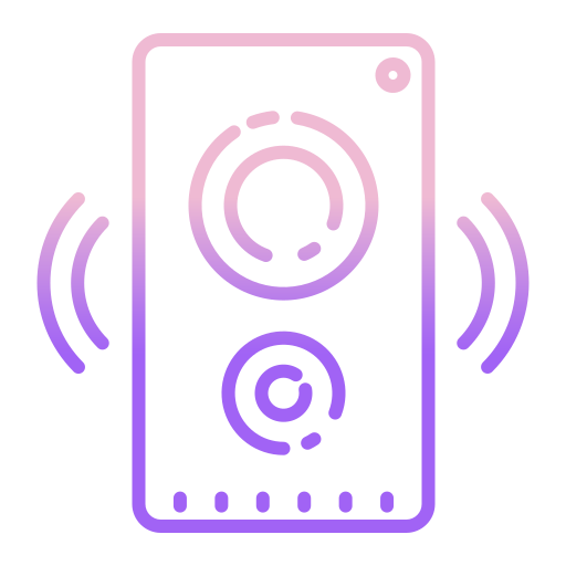 głośnik Icongeek26 Outline Gradient ikona