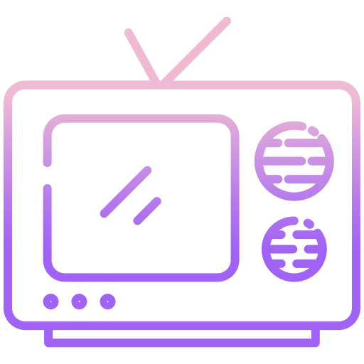 Tv screen Icongeek26 Outline Gradient icon