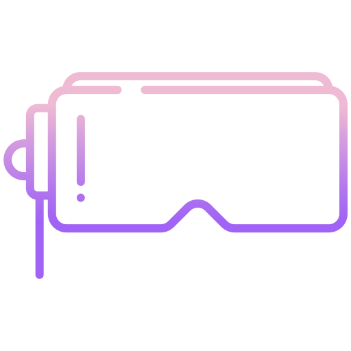 vr brille Icongeek26 Outline Gradient icon