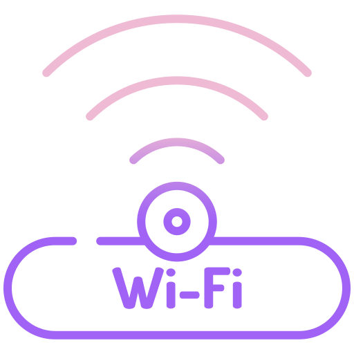 wlan router Icongeek26 Outline Gradient icon