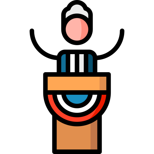 운동 Puppet Characters Lineal Color icon