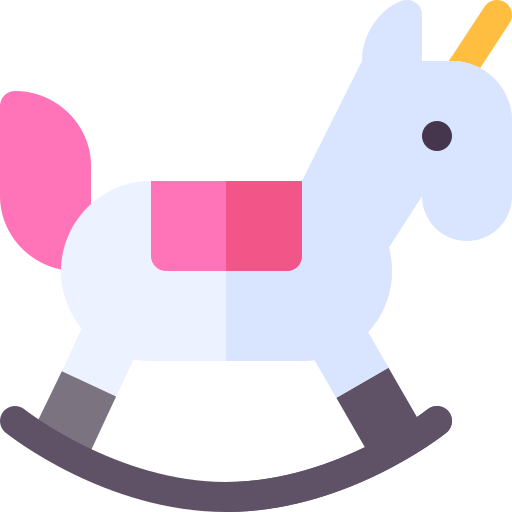 Rocking horse Basic Rounded Flat icon