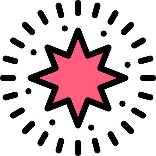 별 Detailed Rounded Lineal color icon