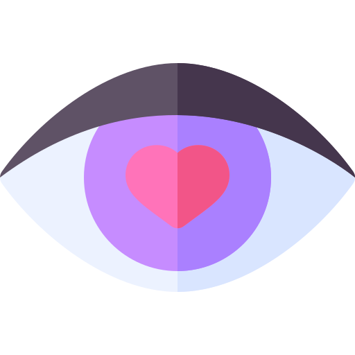 oog Basic Rounded Flat icoon