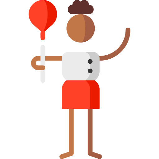 Balloon Puppet Characters Flat icon