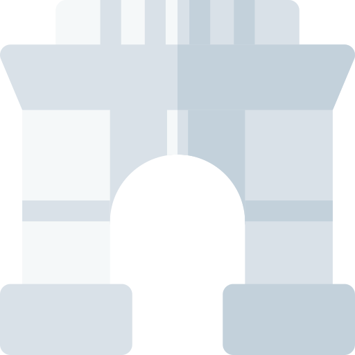 Arch of triumph Basic Rounded Flat icon
