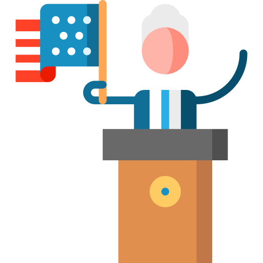 Speech Puppet Characters Flat icon