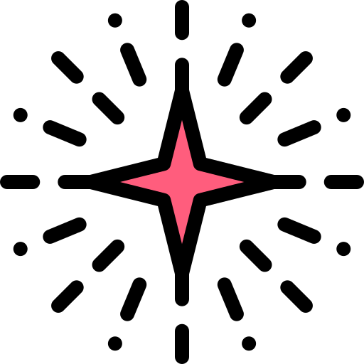 별 Detailed Rounded Lineal color icon