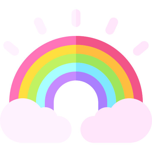 arcobaleno Basic Rounded Flat icona