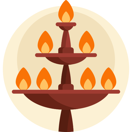 Candle Detailed Flat Circular Flat icon
