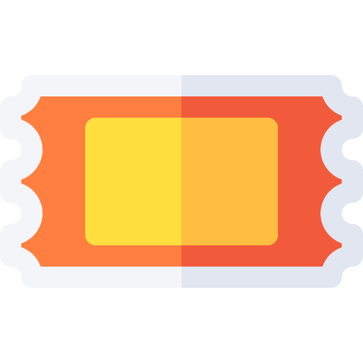 티켓 Basic Rounded Flat icon
