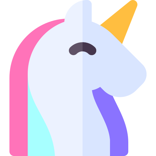 Unicorn Basic Rounded Flat icon