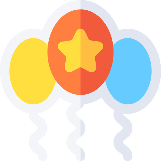Воздушный шар Basic Rounded Flat иконка