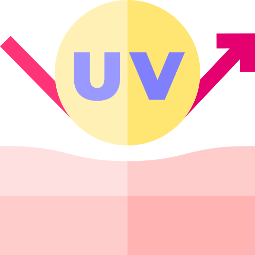 UV protection Basic Straight Flat icon