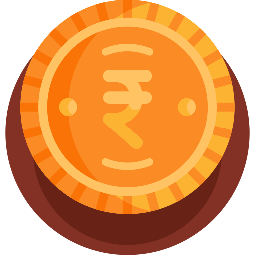 Rupee Detailed Flat Circular Flat icon