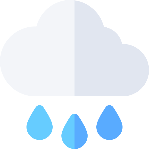 Rain Basic Rounded Flat icon