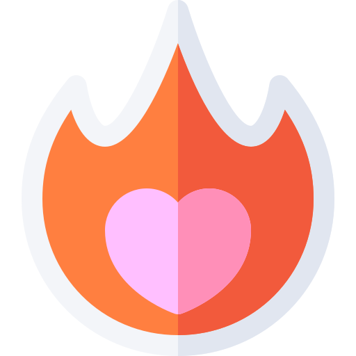 Fire Basic Rounded Flat icon