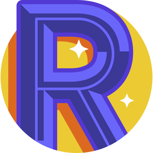 R Detailed Flat Circular Flat icon