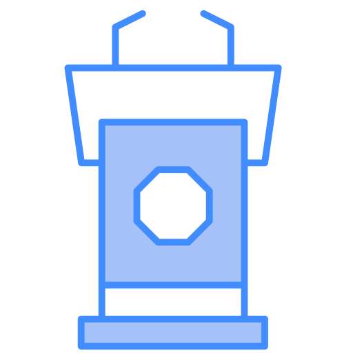 podium Generic Blue icoon