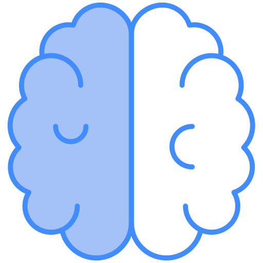 cérebro humano Generic Blue Ícone