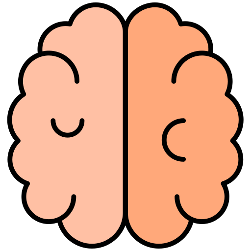 menselijke brein Generic Outline Color icoon