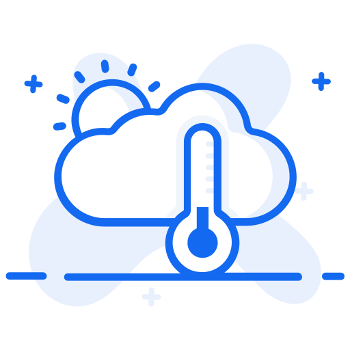 Climate change Generic Blue icon