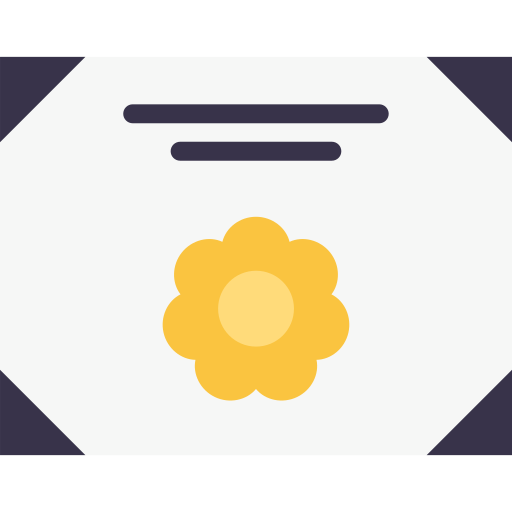 certificaat Generic Flat icoon