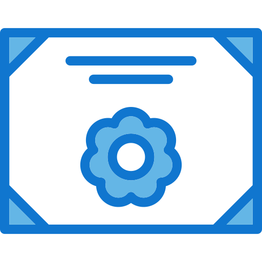 zertifikat Generic Blue icon