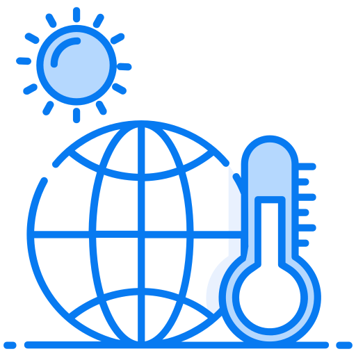 il riscaldamento globale Generic Blue icona