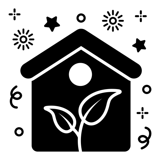 casa verde Generic Glyph icona