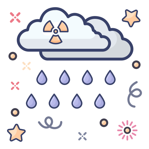 酸性雨 Generic Outline Color icon