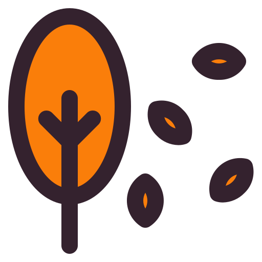 arbol de otoño Generic Outline Color icono